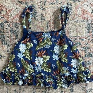 Janie and Jack Blue Floral Top